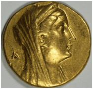 Arsinoe II, Wife of Ptolemy One-Mina Piece