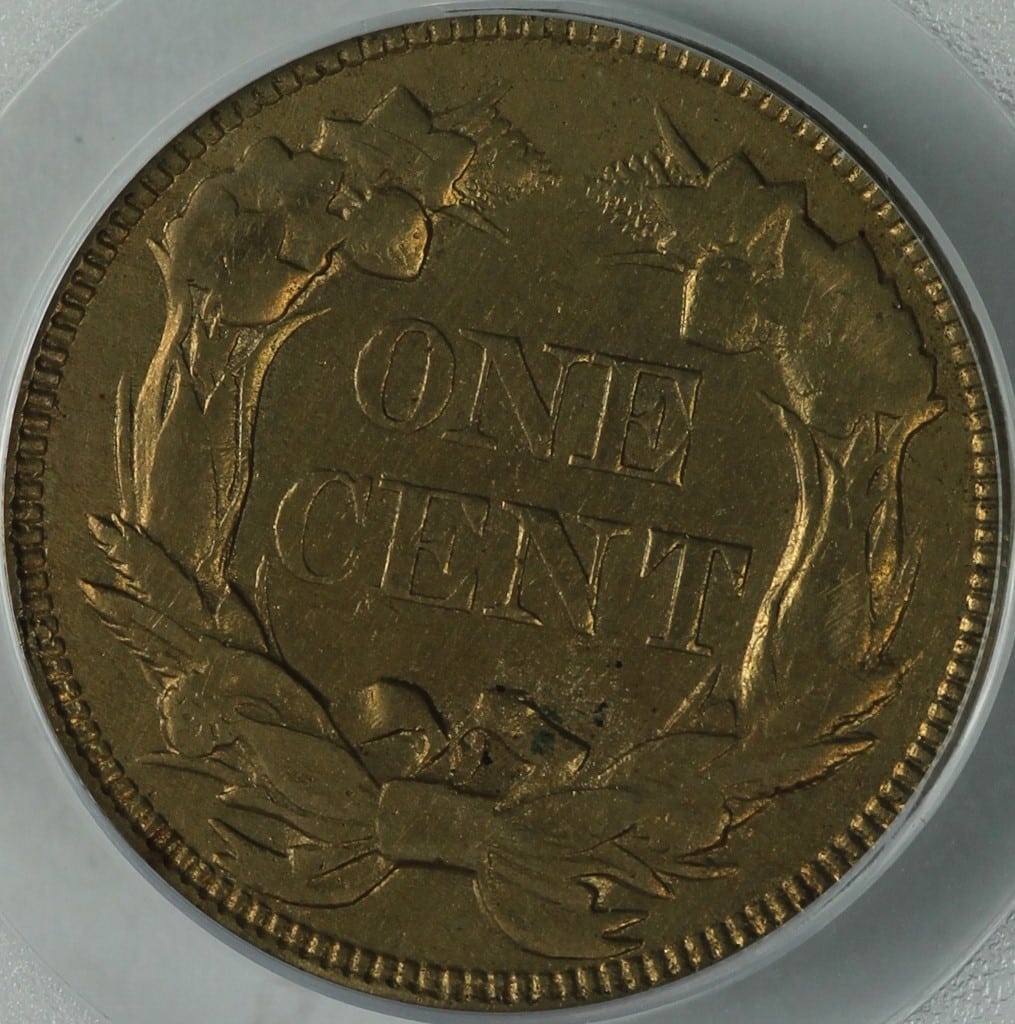 1857 Flying Eagle Cent reverse