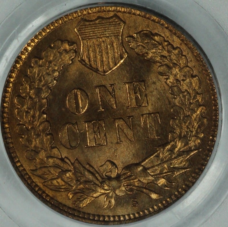 1908 Indian Cent reverse