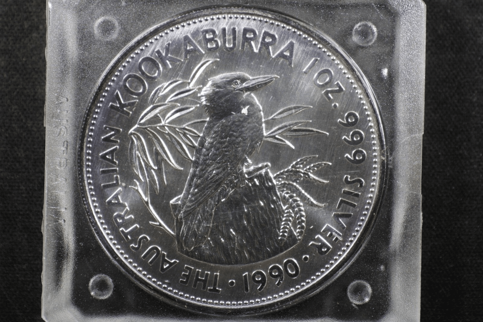 1990 Australian Kookaburra .999 1oz Silver Coin 1st in the series