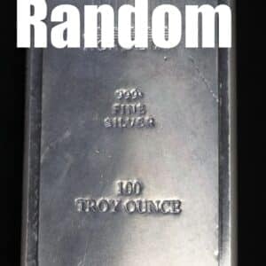 100 oz .999 Fine Silver Bar- Various Designs