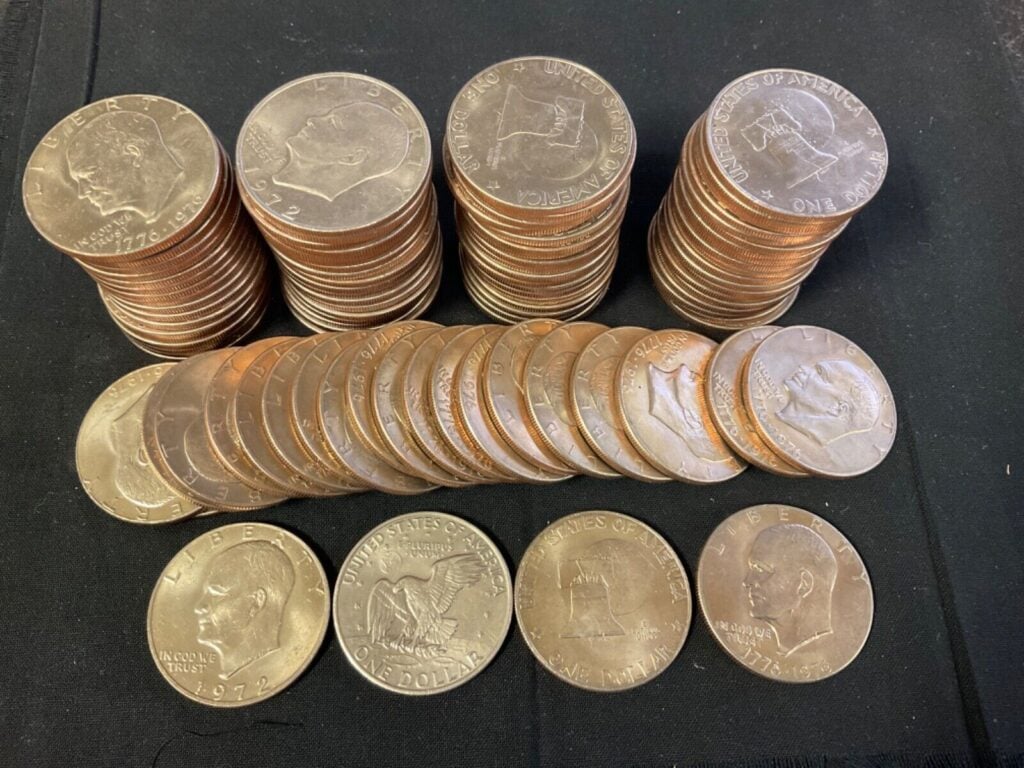 uncirculated coins - Eisenhower dollars