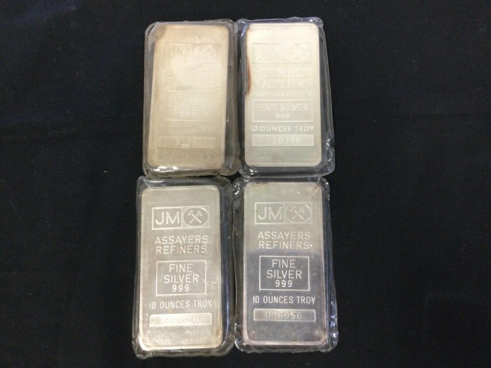 1) JM Johnson Matthey Assayers & Refiners Fine Silver 999 Bar 10